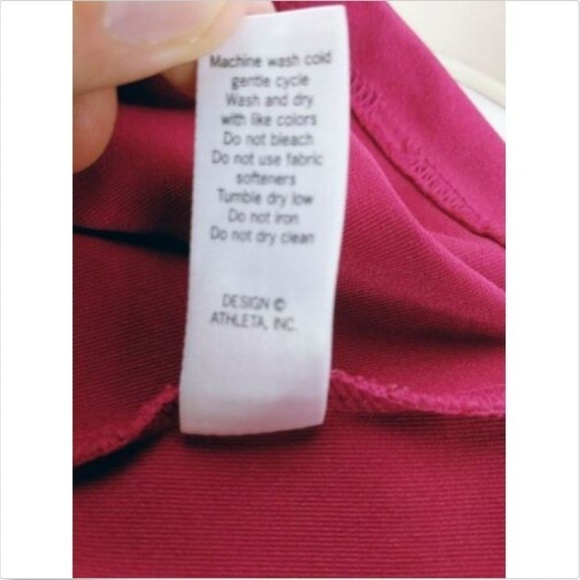 Athleta Women's Racerback Tank Top Pink Solid Medium - Picture 6 of 6